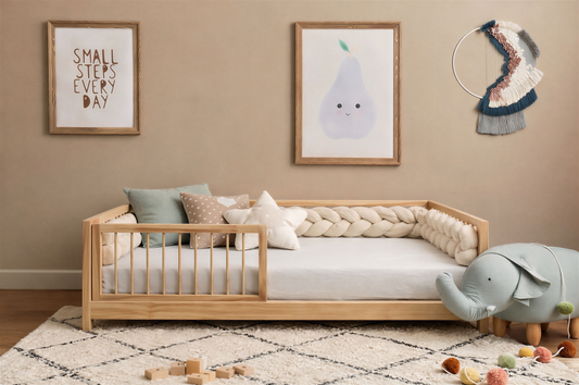 CozyNest Montessori bērnu grīdas gulta
