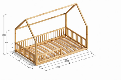 RoseDream Montessori bērnu mājiņas gulta
