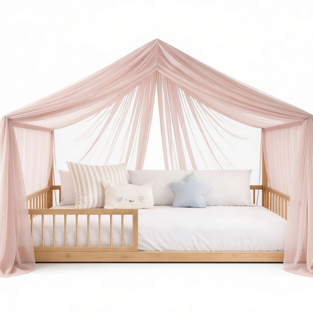 BlushDream baldahīna aizkari – rozā krāsā