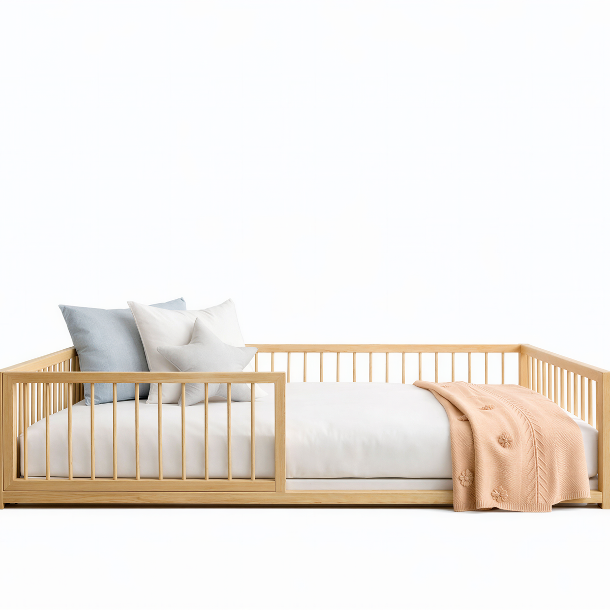 CozyNest Montessori bērnu grīdas gulta