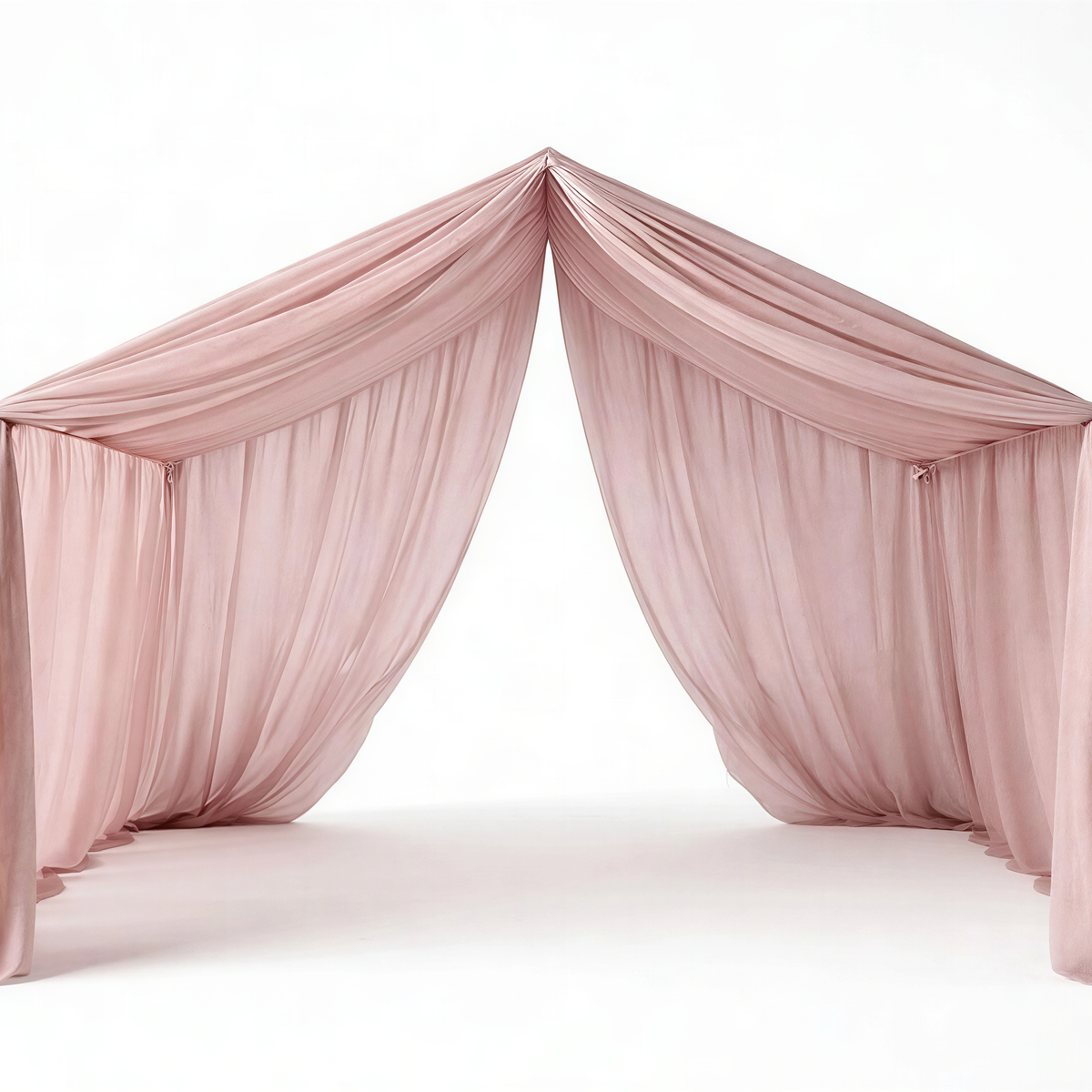 BlushDream baldahīna aizkari – rozā krāsā