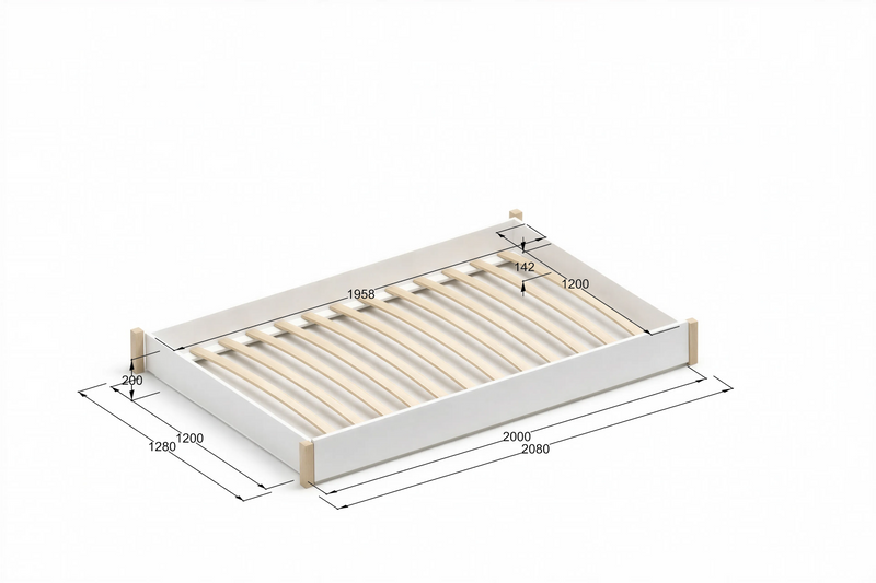 DreamSlide papildus izvelkamā gulta – balta